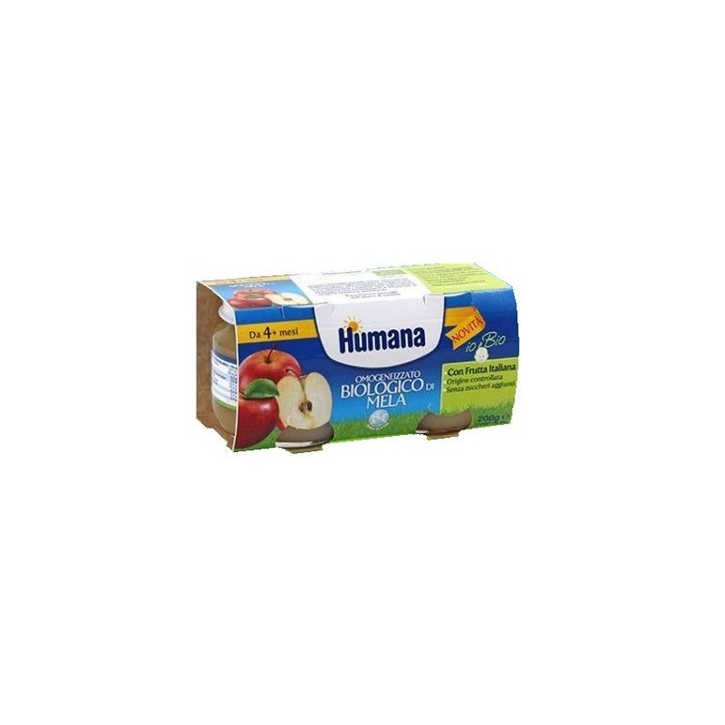 Humana Omogeneizzato Mela Bio 2 Vasetti 100g