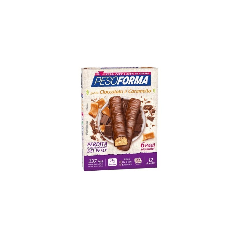 Nutrition & Santè Pesoforma Barretta Cioccolato Caramello 12 X 31 G