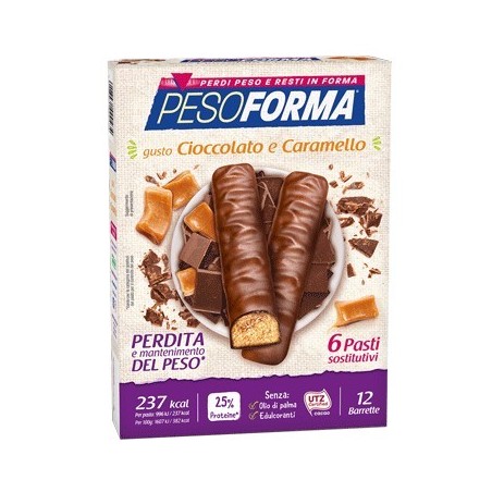 Nutrition & Santè Pesoforma Barretta Cioccolato Caramello 12 X 31 G