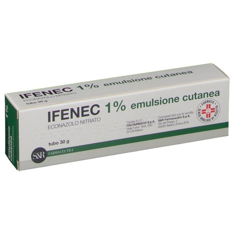 Italfarmaco Ifenec 1% Crema Ifenc 1% Emulsione Cutanea Ifenec 1% Polvere Cutanea Ifenec 1% Soluzione Cutanea Econazolo