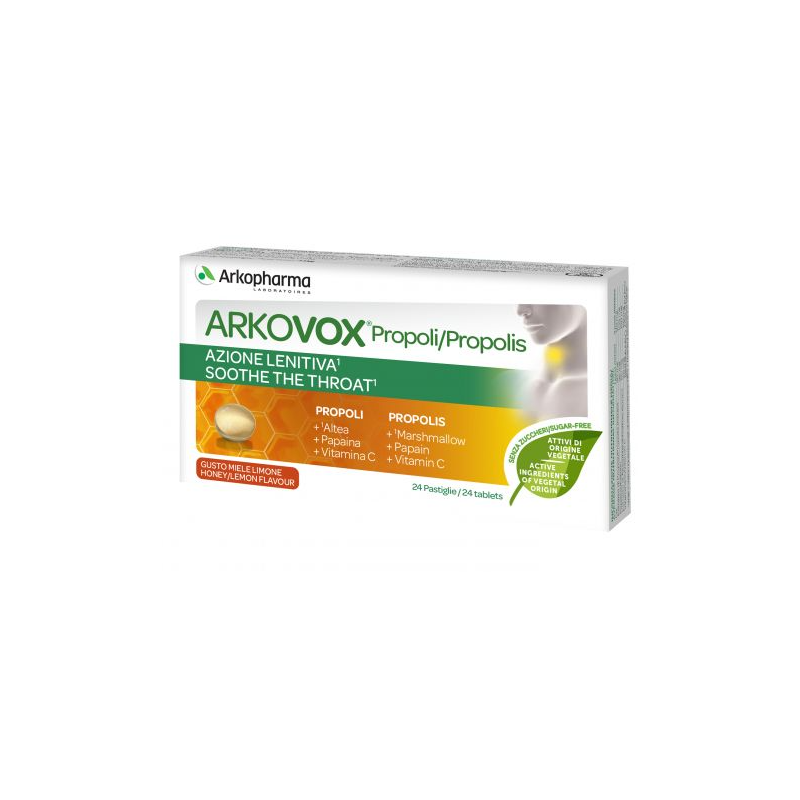 Arkopharma Arkovox Propoli Miele/limone 24 Compresse