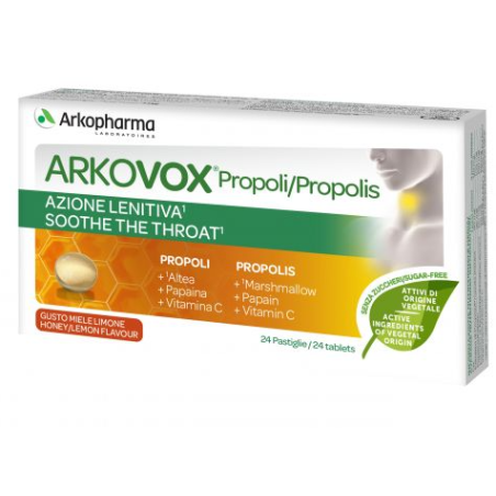 Arkopharma Arkovox Propoli Miele/limone 24 Compresse