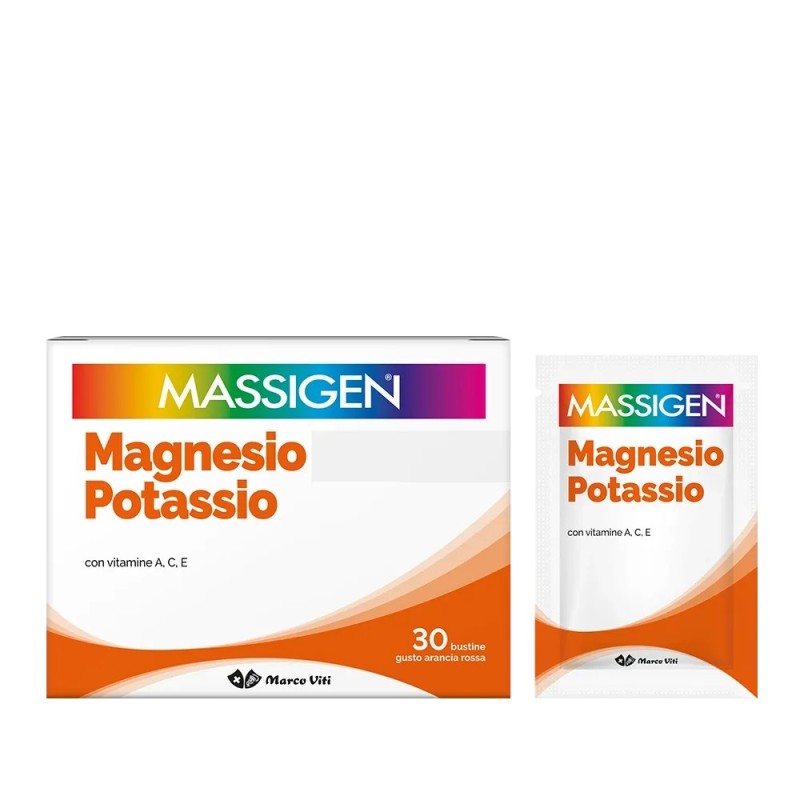 Marco Viti Farmaceutici Massigen Magnesio Potassio 24 Bustine + 6 Bustine