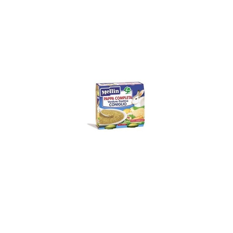 Danone Nutricia Soc. Ben. Mellin Pappa Completa Coniglio 250 G 2 Pezzi