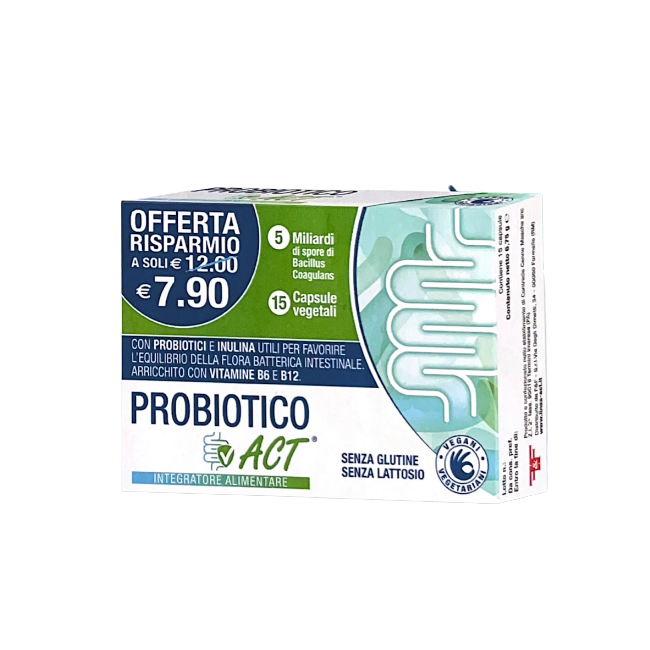 F&f Probiotico Act 15 Capsule Vegetali