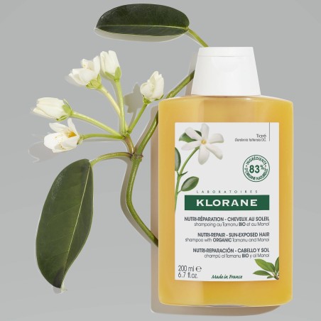 Klorane Les Polysianes Nutri Repair Sun Exposed Hair Shampoo Con Tamanu E Monoi 200 Ml