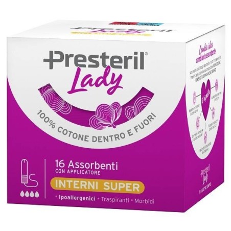 Corman Presteril Lady Assorbente Interno Compact Super Plus 16 Pezzi