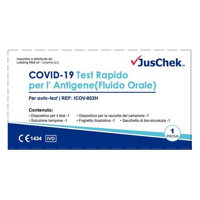 Leading Med Test Antigenico Rapido Covid-19 Juschek Autodiagnostico Determinazione Qualitativa Antigeni Sars-cov-2 In Campioni S