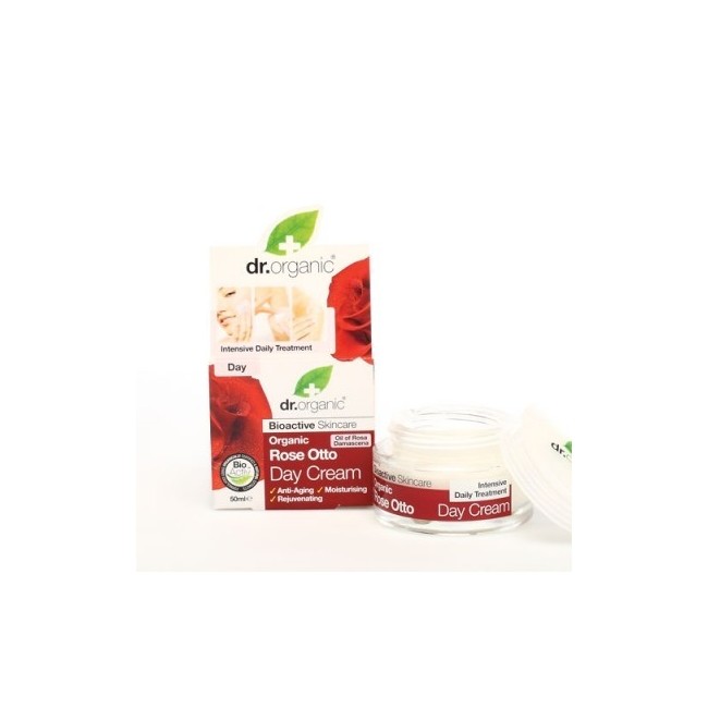 Optima Naturals Dr Organic Rose Otto Rosa Day Cream Crema Viso Giorno 50 Ml