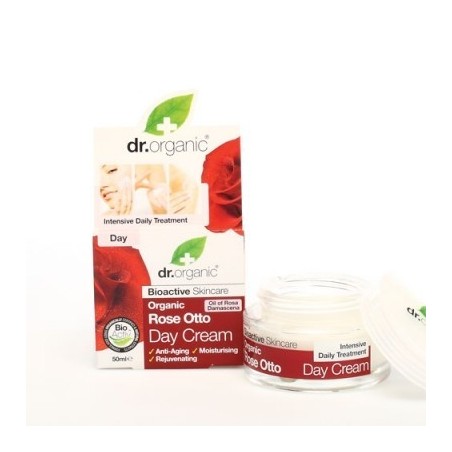 Optima Naturals Dr Organic Rose Otto Rosa Day Cream Crema Viso Giorno 50 Ml