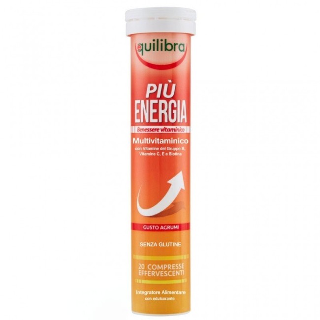 Equilibra Piu' Energia Gusto Agrumi 20 Compresse Effervescenti