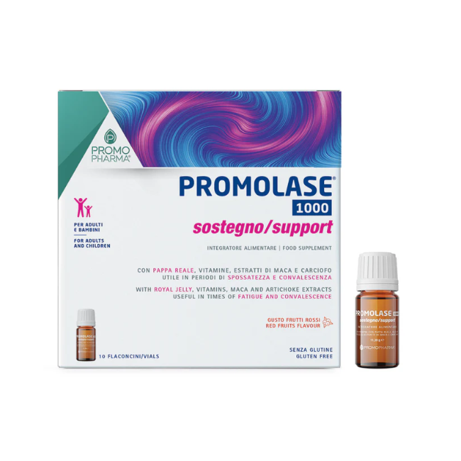 Promopharma Promolase 1000 Sostegno 10 Flaconcini Da 8 Ml