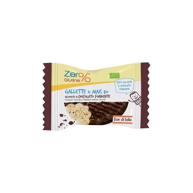 Biotobio Zer% Glutine Gallette Mais Ricoperte Cioccolato Fondente Bio 32 G