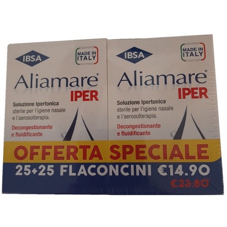 Ibsa Farmaceutici Aliamare Iper 25 + 25 Flaconcini 5 Ml Bipacco