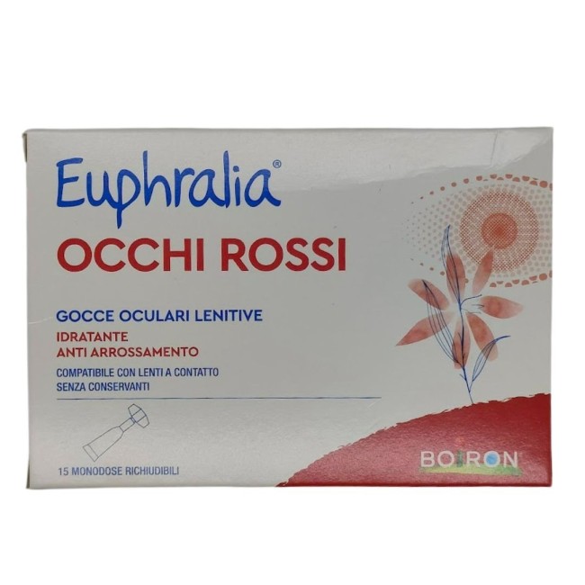 Boiron Gocce Oculari Lenitive Euphralia Occhi Rossi 15 Flaconcini Monodose 0,5 Ml