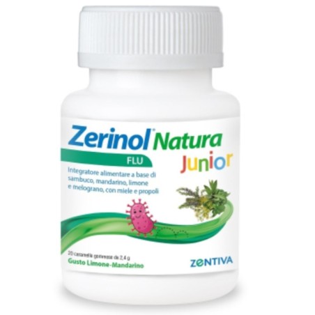 Zentiva Zerinol Natura Flu Junior 20 Caramelle Gommose