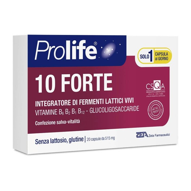 Zeta Farmaceutici Prolife 10 Forte 20 Capsule