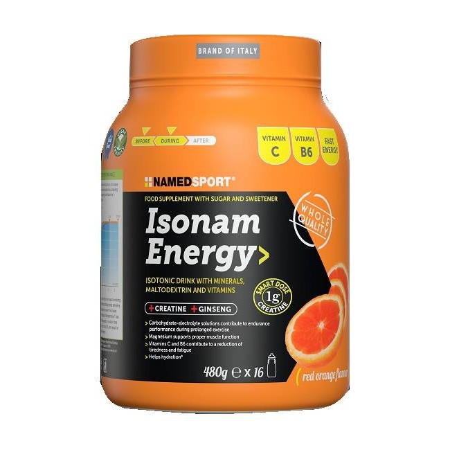 Named Isonam Energy Orange 480 G 1 G Creatina