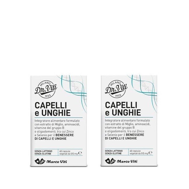 Dr Viti Capelli e Unghie Integratore per benessere capelli e unghie 120 capsule