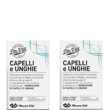 Dr Viti Capelli e Unghie Integratore per benessere capelli e unghie 120 capsule