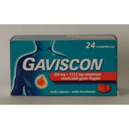 Reckitt Benckiser H. Gaviscon 250 Mg + 133,5 Mg Compresse Masticabili Gusto Menta Gaviscon 250 Mg + 133,5 Mg Compresse Masticabi