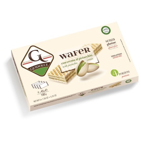 Guidolce Wafer Con Crema Al Pistacchio 4 Porzioni X 45 G