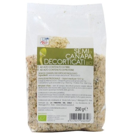 Biotobio Fsc Semi Di Canapa Decorticati Bio Ad Alto Contenuto Di Fibra 250 G