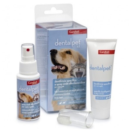 Candioli Ist. Profil. E Farm. Dentalpet Kit Dentifricio 50ml+spray Orale 50ml+1 Ditale