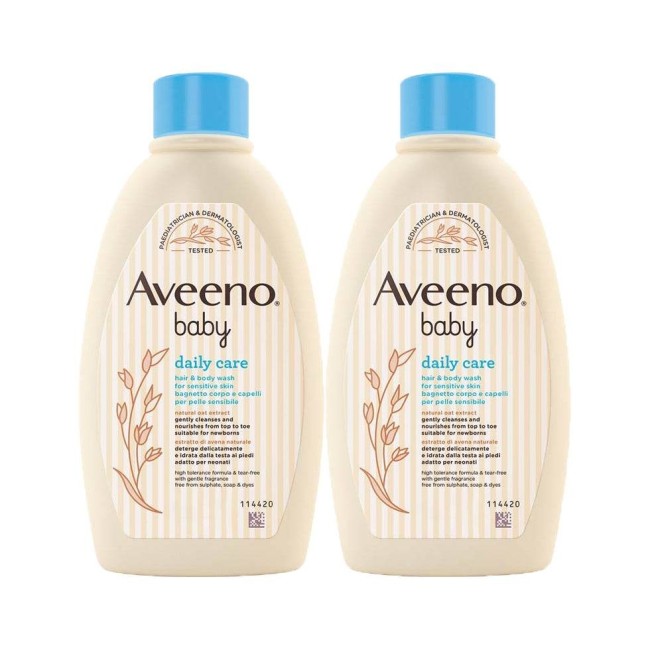 Johnson & Johnson Aveeno Baby Bagnetto Testa Piedi 250 Ml Bundle