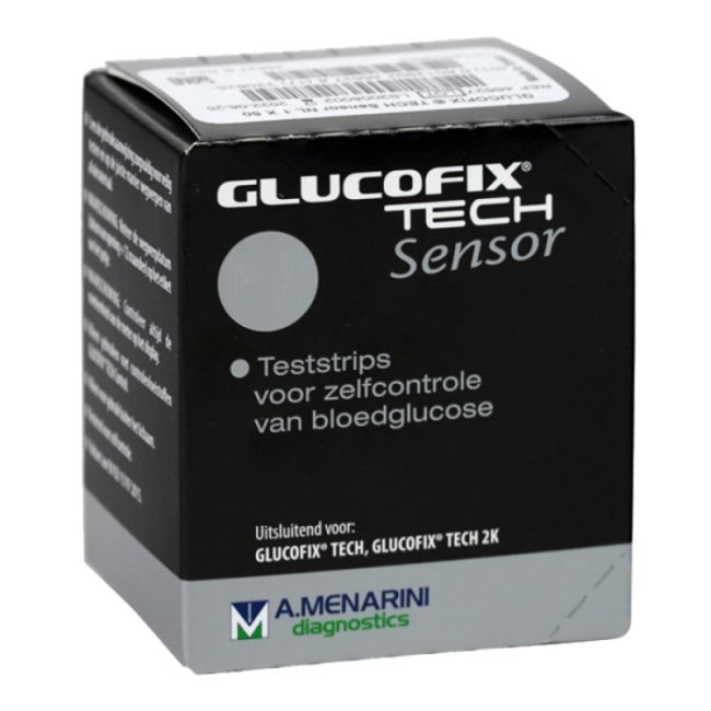 Menarini Strisce Misurazione Glicemia Glucofix Tech Sensor 25 Pezzi