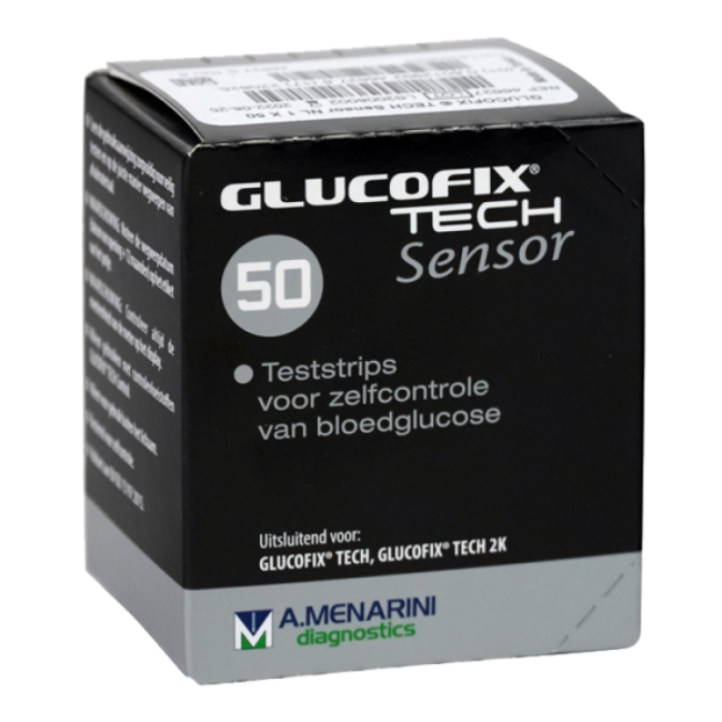 Menarini Strisce Misurazione Glicemia Glucofix Tech Sensor 50 Pezzi