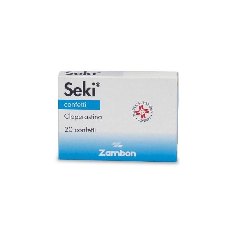 Zambon Italia Seki 10 Mg Compresse Rivestite Cloperastina Cloridrato Seki 35,4mg/ml Gocce Orali, Sospensione Seki Bambini 4,4 Mg