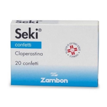 Zambon Italia Seki 10 Mg Compresse Rivestite Cloperastina Cloridrato Seki 35,4mg/ml Gocce Orali, Sospensione Seki Bambini 4,4 Mg