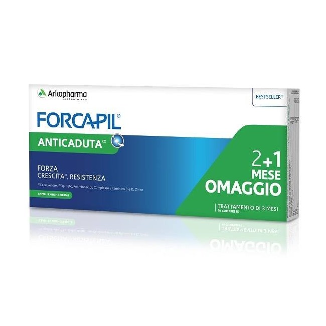 Arkopharma Forcapil Anticaduta 90 Compresse 2+1 Mese In Omaggio