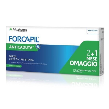 Arkopharma Forcapil Anticaduta 90 Compresse 2+1 Mese In Omaggio