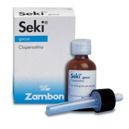 Zambon Italia Seki 10 Mg Compresse Rivestite Cloperastina Cloridrato Seki 35,4mg/ml Gocce Orali, Sospensione Seki Bambini 4,4 Mg