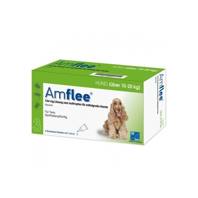 Krka Amflee 134 Mg Soluzione Spot-on Per Cani Di Taglia Media