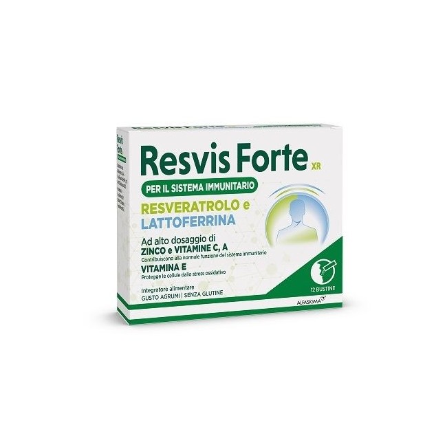 Resvis Forte XR Biofutura Integratore per il supporto immunitario 12 bustine orodispersibili