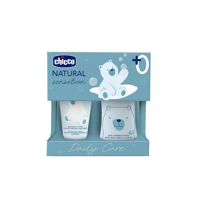 Chicco Natural Sensation Set Bagnoshampoo+crema Corpo