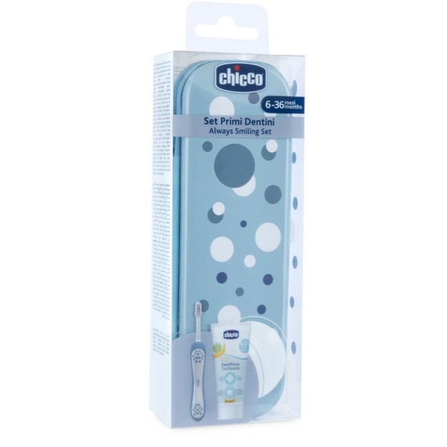 Chicco Set Dentale 6 Mesi+ Azzurro