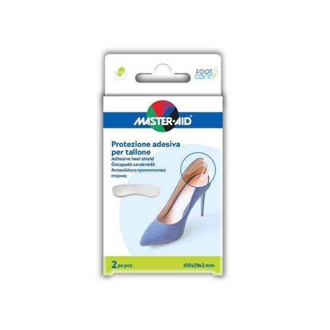 Pietrasanta Pharma Protezione Adesiva Master-aid Footcare Trasparente Tallone 2 Pezzi A4