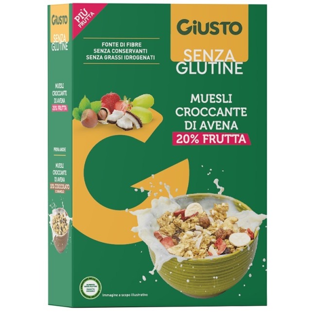 Farmafood Giusto Senza Glutine Muesli Avena Frutta Secca 275 G