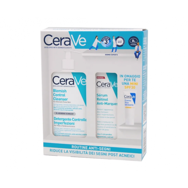 Cerave KIT Routine Anti-imperfezioni Detergente e siero acido retinoico