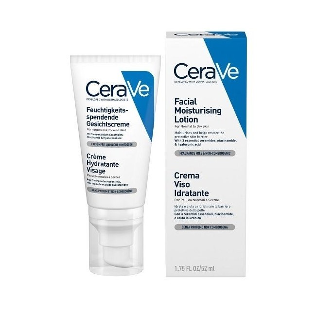 CeraVe Crema Idratante leggera per il viso 50 ml