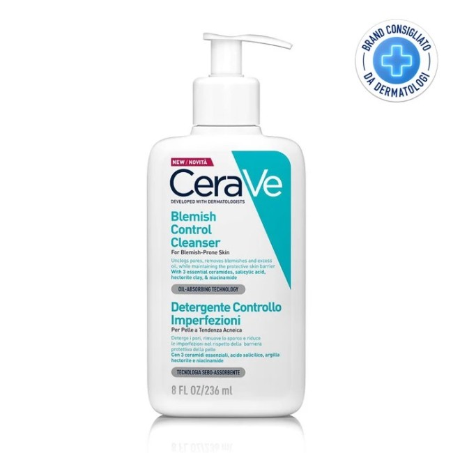 CeraVe Acne Purifying Foam Gel Cleanser Detergente viso per brufoli 236 ml