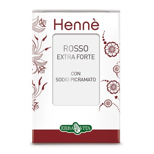 Erba Vita Henne Colorante Capelli Rosso Naturale Extra Forte