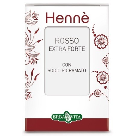 Erba Vita Henne Colorante Capelli Rosso Naturale Extra Forte