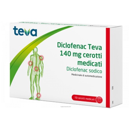 Diclofenac Teva 140 Mg Cerotti Medicati Diclofenac Sodico