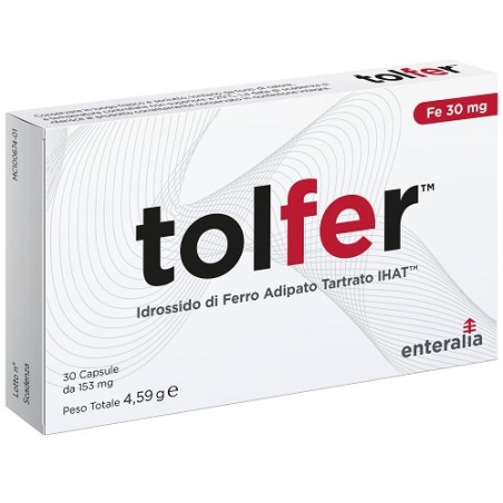 Enteralia Bioscience Tolfer Ihat Idrossido Ferro Adipato Tartrato Nano 30 Capsule