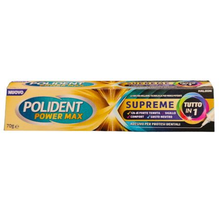 Haleon Polident Power Max Supreme Tutto In 1 Crema Adesiva Protesi 70 G